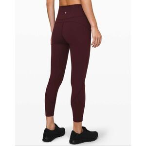 Lululemon In Movement Tight 25" Everlux Garnet 2 / XXS